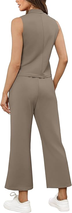 Women’s SAMPEEL Sleeveless Mock-Neck Lounge Set