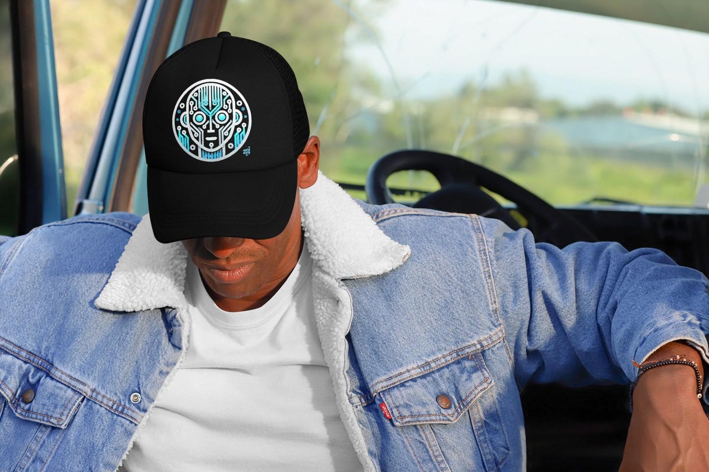 Custom Embroidered Snapback Hat | Otto Cap 125-978 | Personalized Flat Brim Hat | One Size Adjustable Cap | Custom Thread Color | Front Embroidery